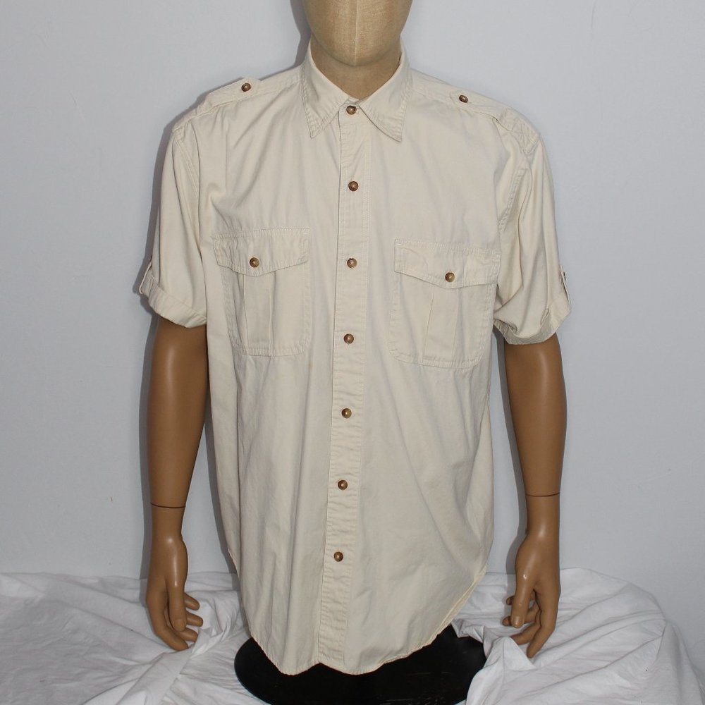 🤑 3 for $15🤑 Orvis Button Down Double Pocket Short Sleeve Shirt